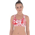 Red Cross String Back Sports Bra View1