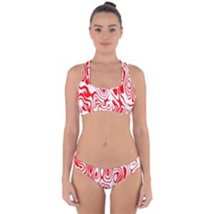 Red Cross Back Hipster Bikini Set by nateshop