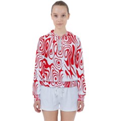 Red Women s Tie Up Sweat by nateshop