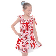 Red Kids  Tie Up Tunic Dress by nateshop