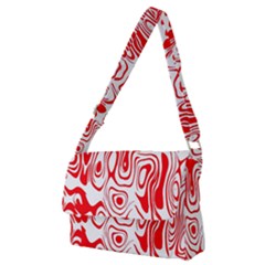 Red Full Print Messenger Bag (m)