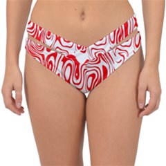 Red Double Strap Halter Bikini Bottom by nateshop