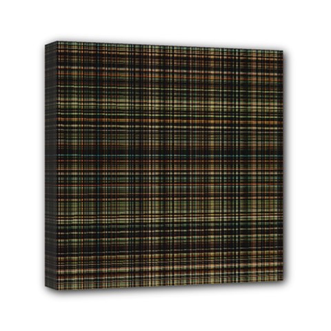 Plaid Mini Canvas 6  X 6  (stretched) by nateshop