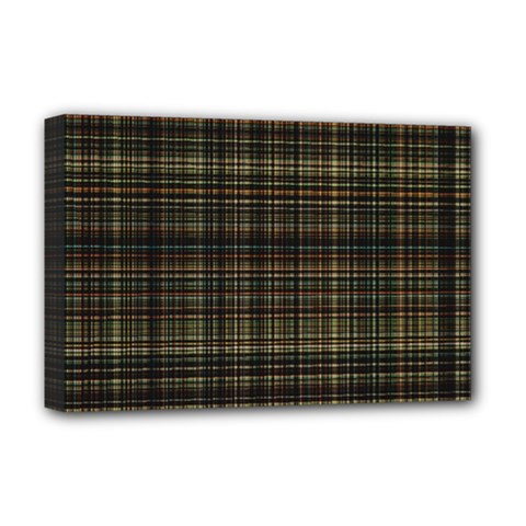 Plaid Deluxe Canvas 18  X 12  (stretched) by nateshop