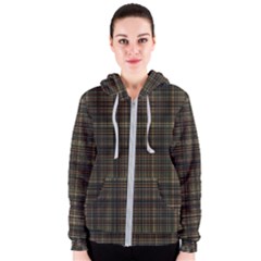 Plaid Women s Zipper Hoodie