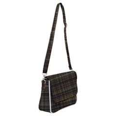 Plaid Shoulder Bag With Back Zipper by nateshop