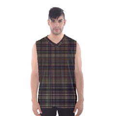 Plaid Men s Basketball Tank Top by nateshop