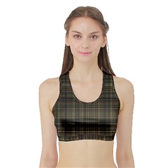 Plaid Sports Bra With Border by nateshop