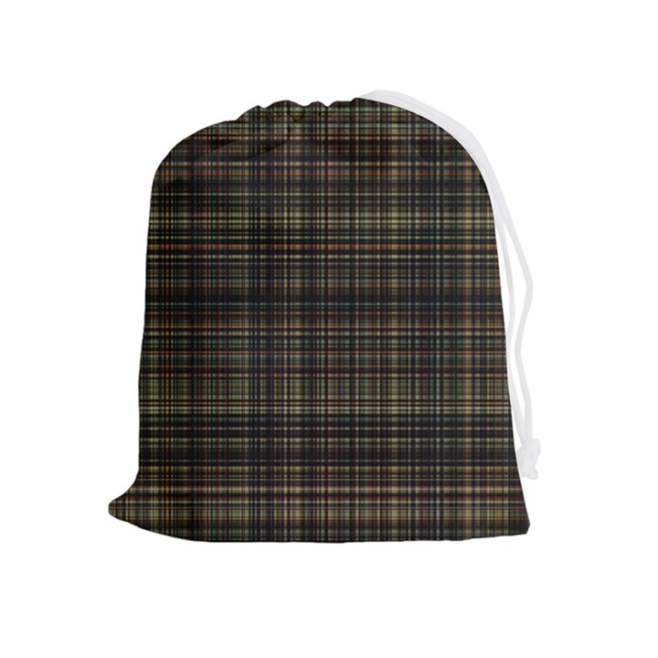 Plaid Drawstring Pouch (XL)