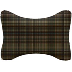 Plaid Seat Head Rest Cushion