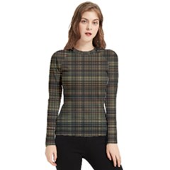 Plaid Women s Long Sleeve Rash Guard by nateshop