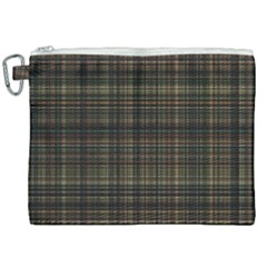 Plaid Canvas Cosmetic Bag (xxl) by nateshop