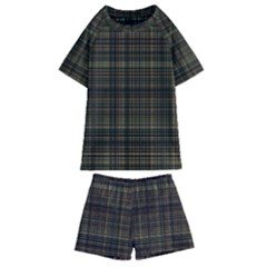 Plaid Kids  Swim Tee And Shorts Set by nateshop