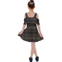 Plaid Kids  Shoulder Cutout Chiffon Dress View2