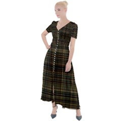 Plaid Button Up Short Sleeve Maxi Dress by nateshop