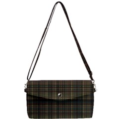 Plaid Removable Strap Clutch Bag