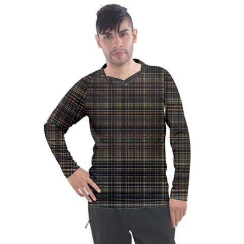 Plaid Men s Pique Long Sleeve Tee by nateshop