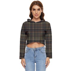 Plaid Women s Lightweight Cropped Hoodie by nateshop