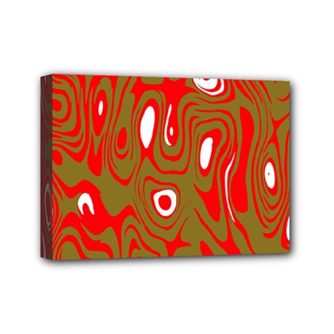 Red-dark Mini Canvas 7  X 5  (stretched) by nateshop