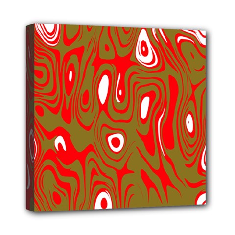 Red-dark Mini Canvas 8  X 8  (stretched) by nateshop