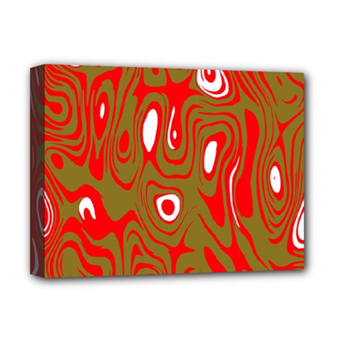 Red-dark Deluxe Canvas 16  X 12  (stretched)  by nateshop