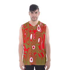 Red-dark Men s Basketball Tank Top by nateshop