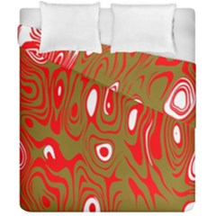 Red-dark Duvet Cover Double Side (california King Size) by nateshop