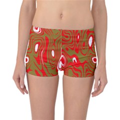 Red-dark Reversible Boyleg Bikini Bottoms by nateshop