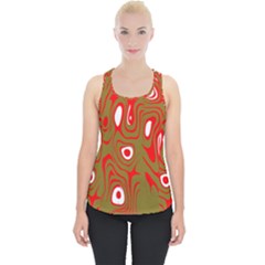 Red-dark Piece Up Tank Top by nateshop