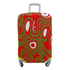 Red-dark Luggage Cover (small) by nateshop