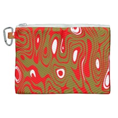 Red-dark Canvas Cosmetic Bag (xl) by nateshop