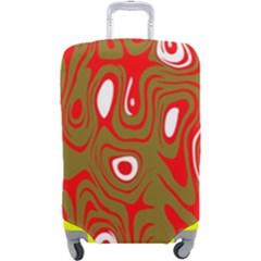 Red-dark Luggage Cover (large) by nateshop