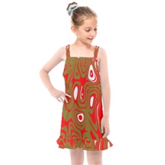 Red-dark Kids  Overall Dress by nateshop