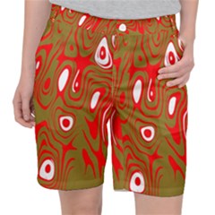 Red-dark Pocket Shorts by nateshop