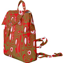 Red-dark Buckle Everyday Backpack by nateshop