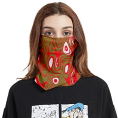 Red-dark Face Covering Bandana (two Sides) by nateshop