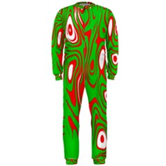 Red-green Onepiece Jumpsuit (men) by nateshop