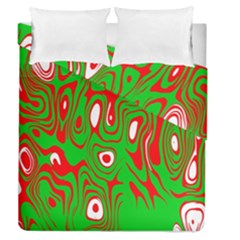 Red-green Duvet Cover Double Side (queen Size) by nateshop