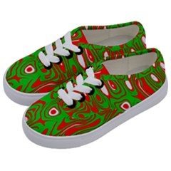 Red-green Kids  Classic Low Top Sneakers by nateshop