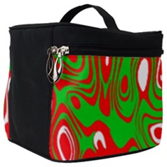 Red-green Make Up Travel Bag (big) by nateshop