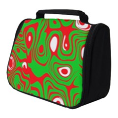 Red-green Full Print Travel Pouch (small) by nateshop