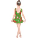 Red-green Kids  Skater Dress Swimsuit View2