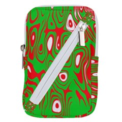 Red-green Belt Pouch Bag (large) by nateshop