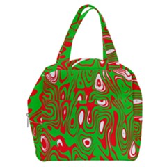 Red-green Boxy Hand Bag by nateshop