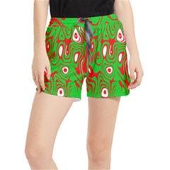 Red-green Women s Runner Shorts by nateshop