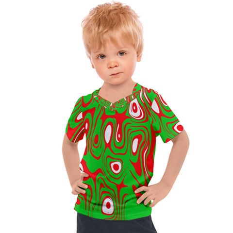 Red-green Kids  Sports Tee by nateshop