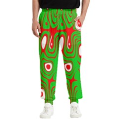 Red-green Men s Elastic Waist Pants by nateshop