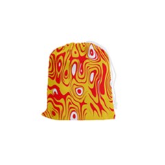 Red-yellow Drawstring Pouch (small) by nateshop