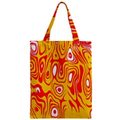 Red-yellow Zipper Classic Tote Bag by nateshop