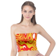 Red-yellow Tube Top by nateshop